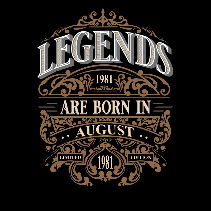 1981 Août Né Anniversaire Année de naissance