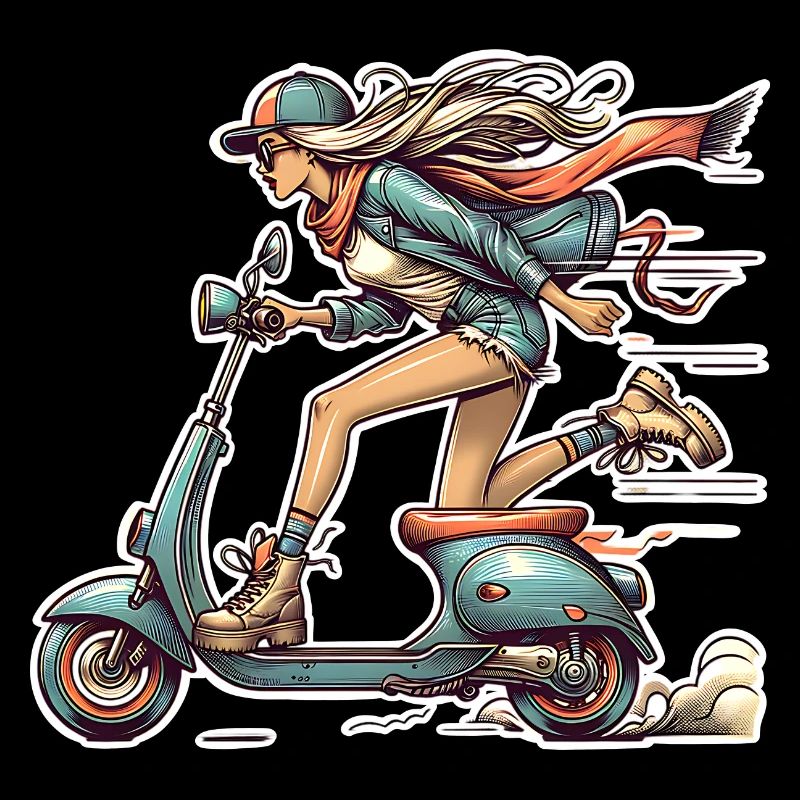 Motorroller Mofa Moped Roller