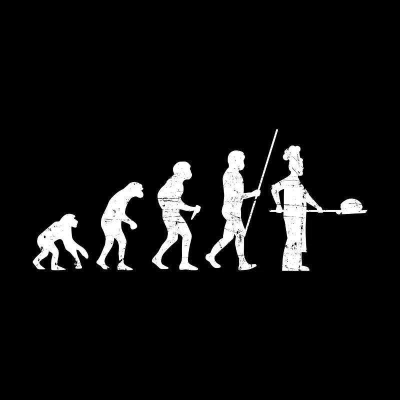 Bäcker Evolution Beruf Backen Lustiges Geschenk