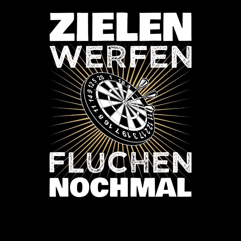 Zielen Werfen Fluchen Nochmal Dartboard Darts Dart