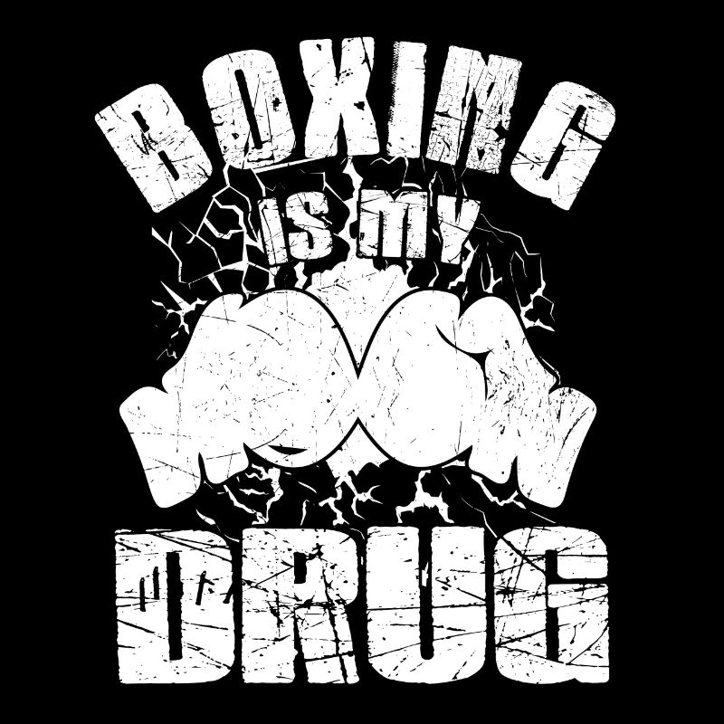 La boxe est ma drogue Gants de boxe drôle Boxeur