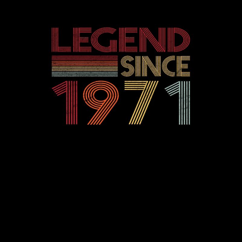 1971 Geburtstag Legend since Retro Vintage