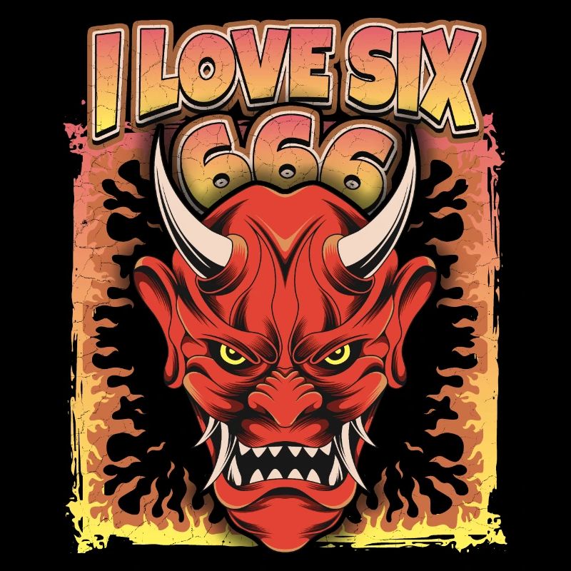 Teufel-Devil, Satan Spruch 666