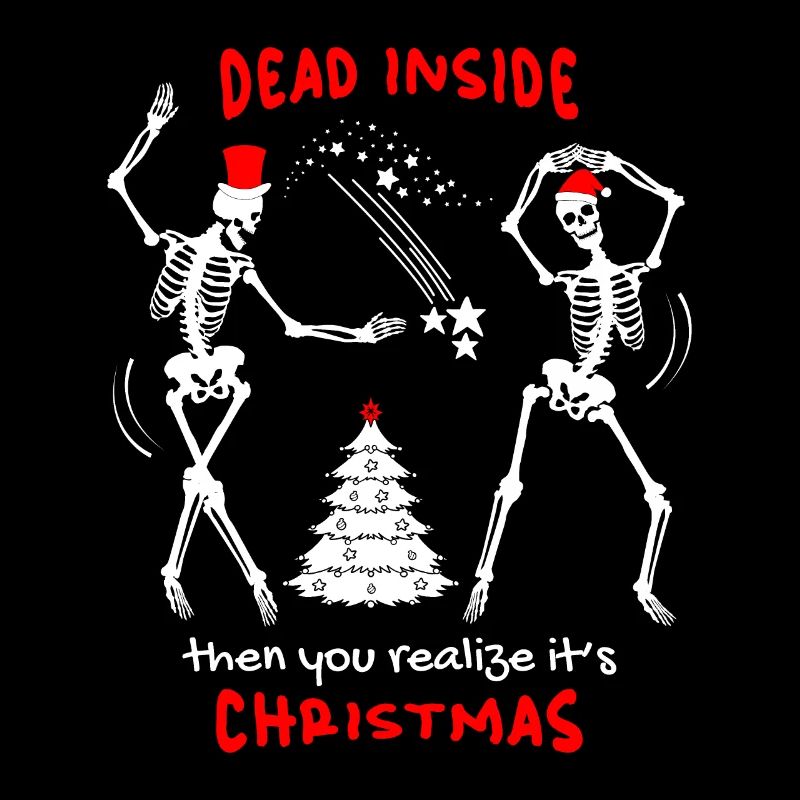 Noël Drôle Squelette, Crâne, Dire