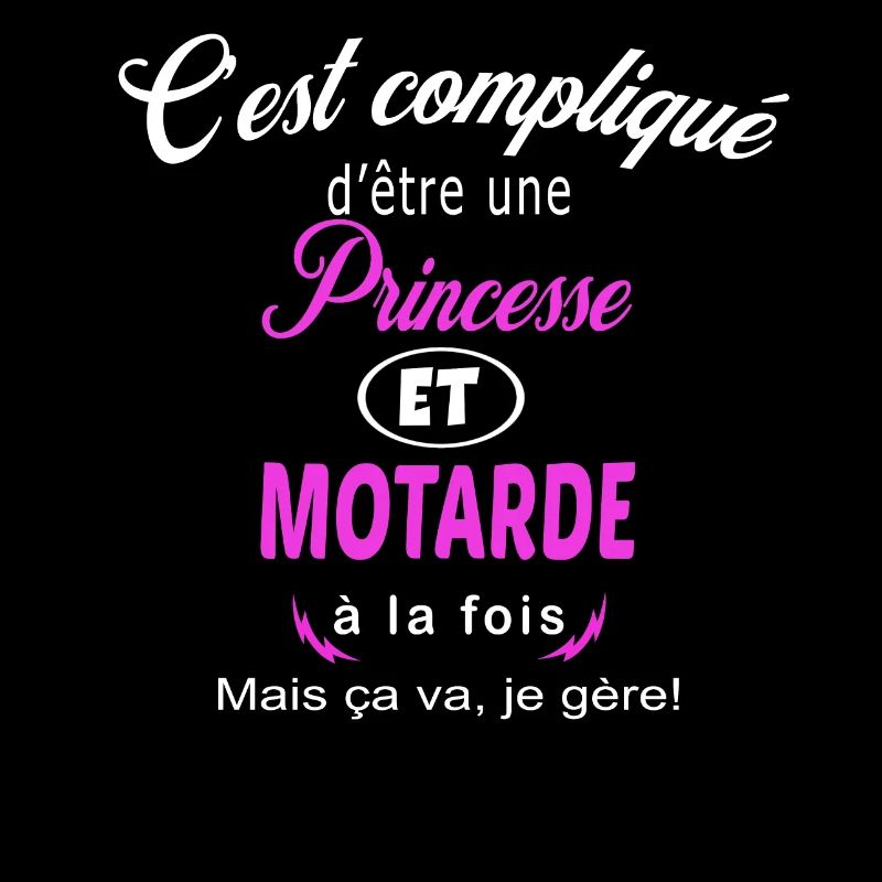 c'est compliqué princesse et motarde