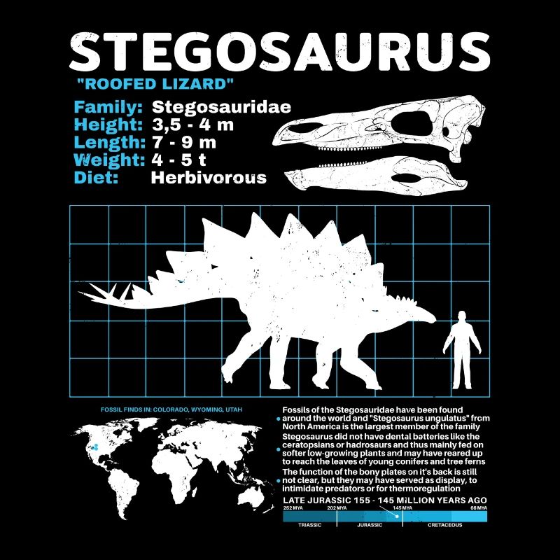 Fiche technique de Stegosaurus