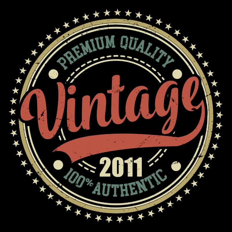 Vintage 2011 Anniversaire Retro 2011
