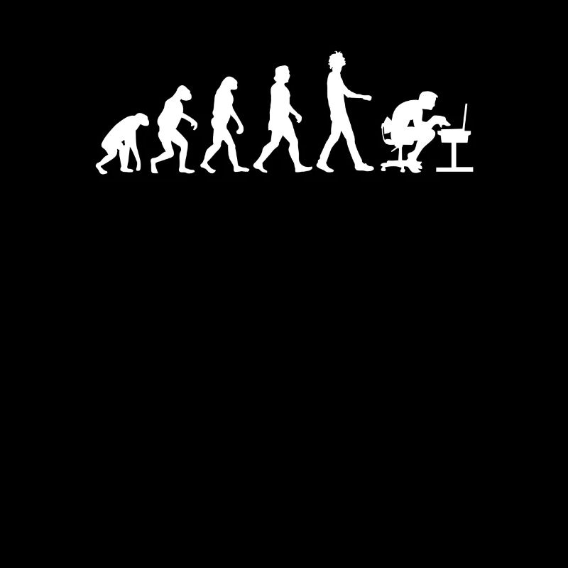 Computer Programmer Evolution Gamer PC Nerd