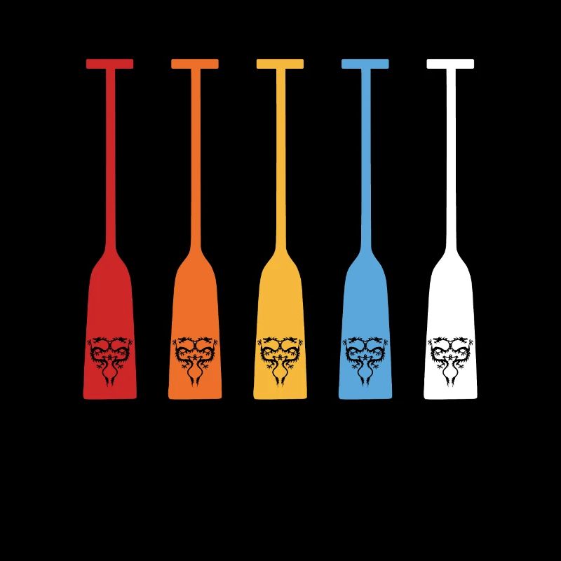 Drachenboot Paddel Retro