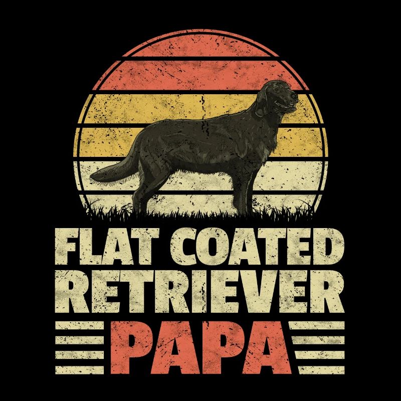 Flat Coated Retriever Papa Retriever Cadeau
