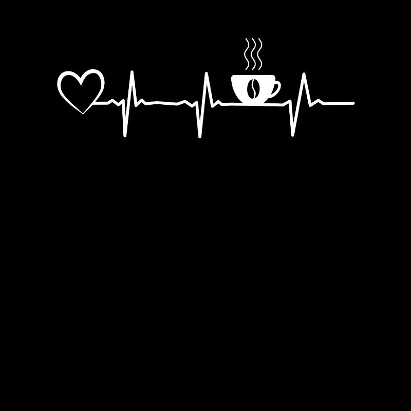 Kaffee Herzschlag Herz Kaffeetasse Kaffeebohne