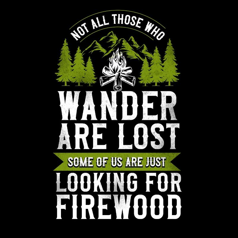 Camping Looking For Firewood