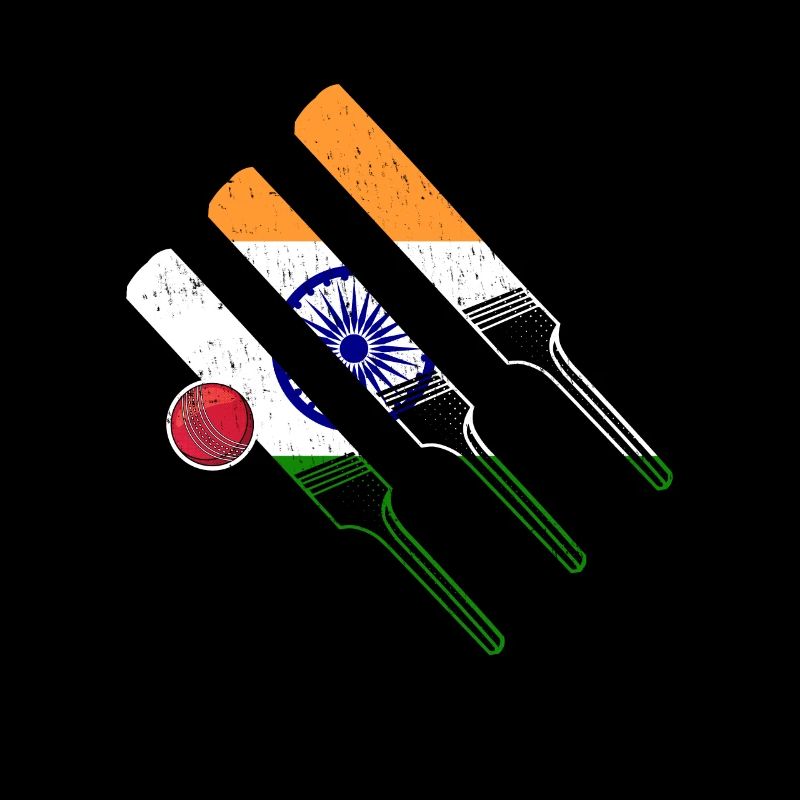 Cricket Game Indian Cricket Indian Flag