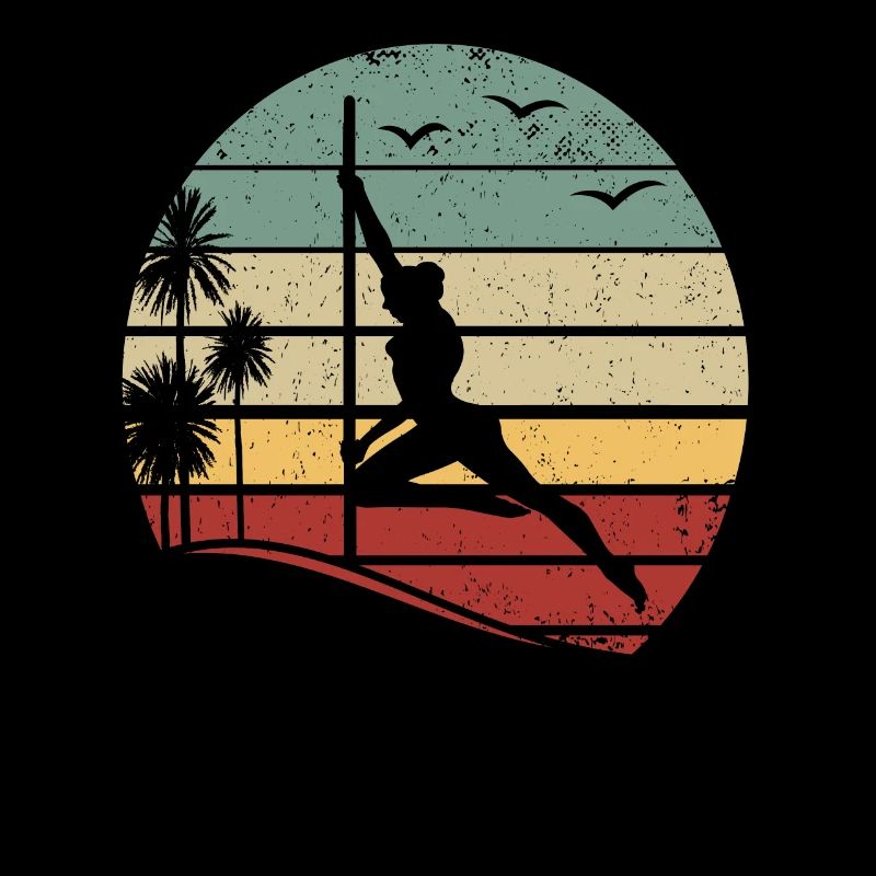 Sunset Pole Dance Pole Dancing Retro Pole Dance