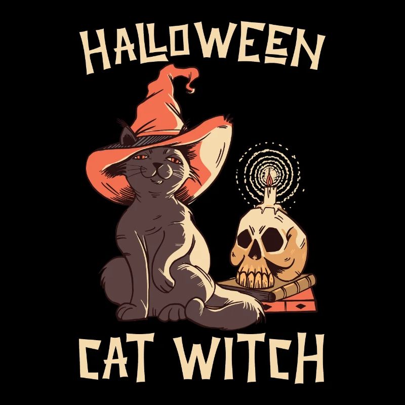 Halloween Halloween Chat Sorcière