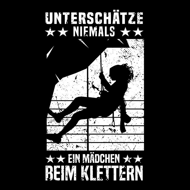 Bergsteigen Berg Kletterer Mädchen beim Klettern