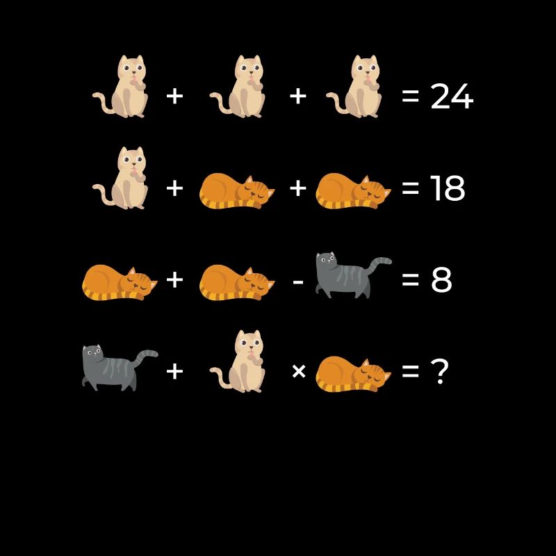 Cat Math Math Math Équations Cadeau