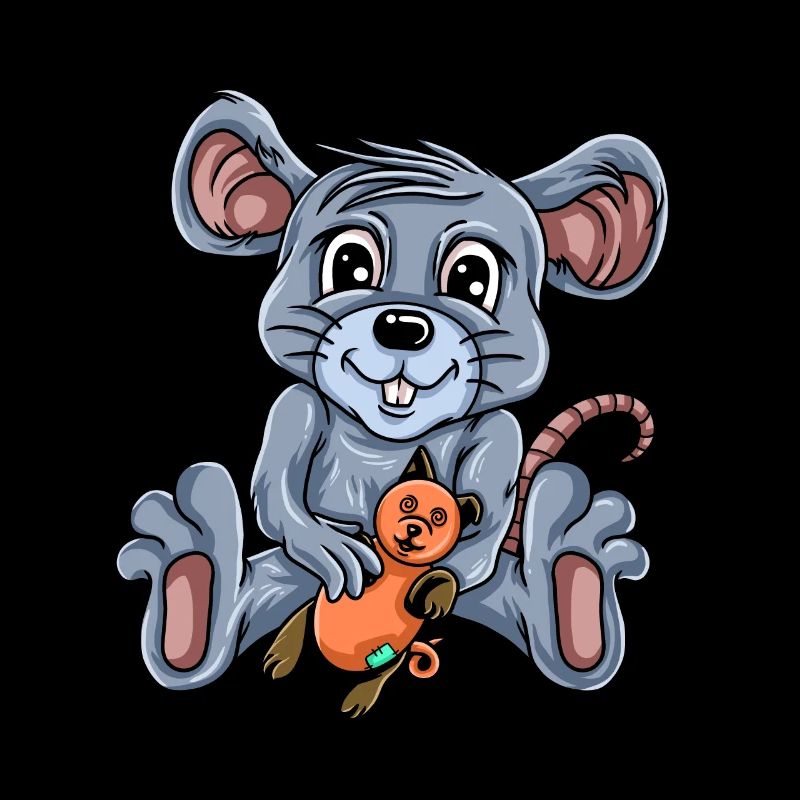 Maus Mäuschen Geschenk Ratte Nager Mouse Lausemaus