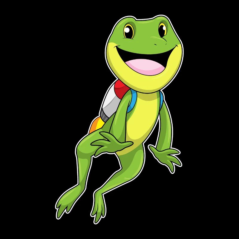 Frosch mit Jetpack