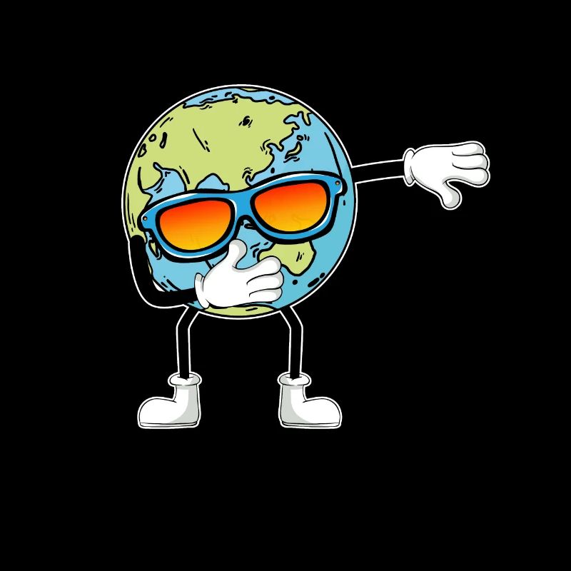 Terre Dab Danse Jour de la Terre Dabbing Planète Drôle