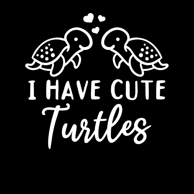 Sea turtles with hearts