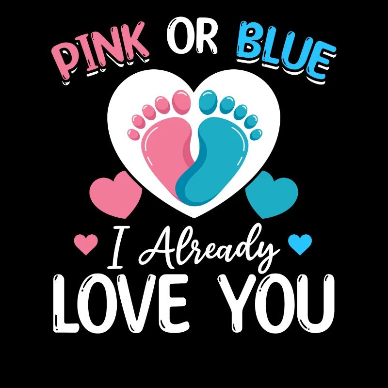 Rosa oder Blau Ich liebe dich schon Neugeborenes