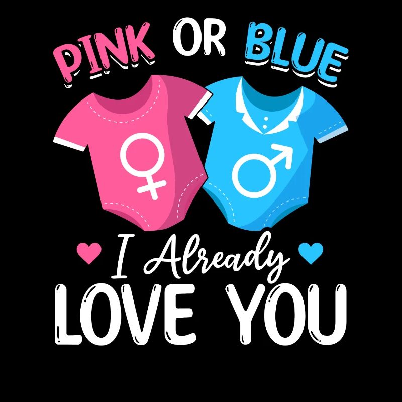 Rosa oder Blau Ich liebe dich schon - Baby