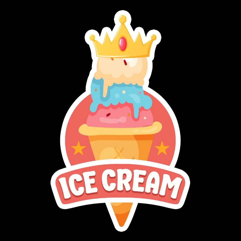 Crème glacée Cone Crown Crème glacée