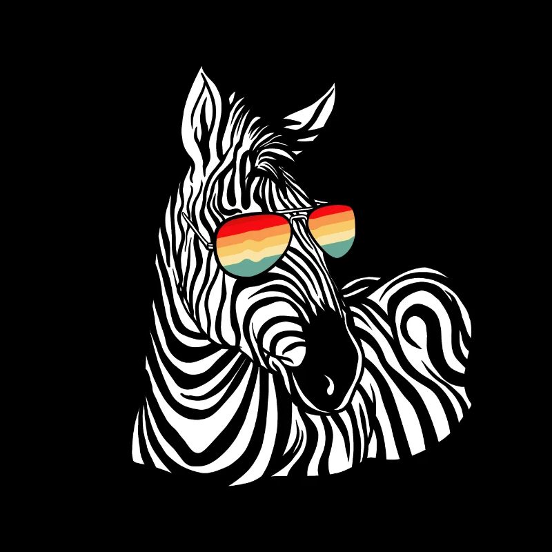 Zebra Gift Black and White Safari Savannah Steppe
