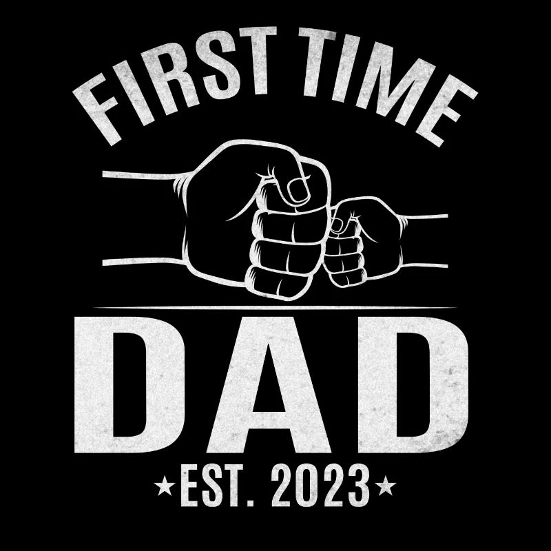 Zum ersten Mal Dad Est. 2023 Papa wird Vaterschaft