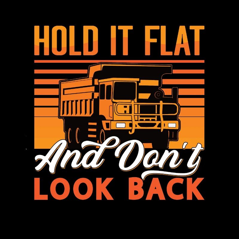 Bergbau Trucker Halten Sie Es Flach Kohlengrube