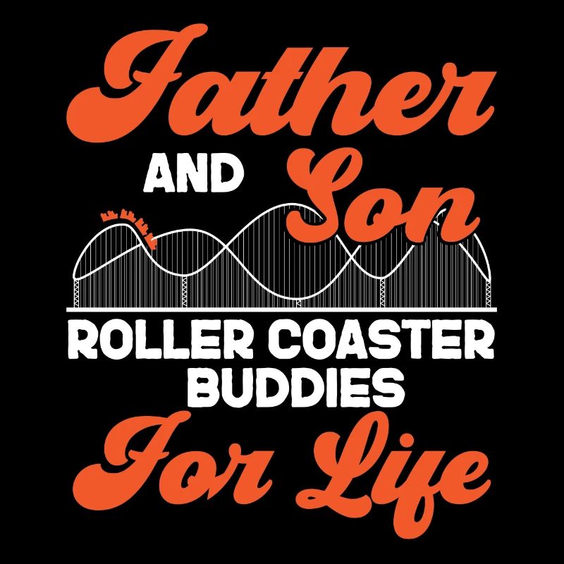 Roller Coaster Father Dad Son