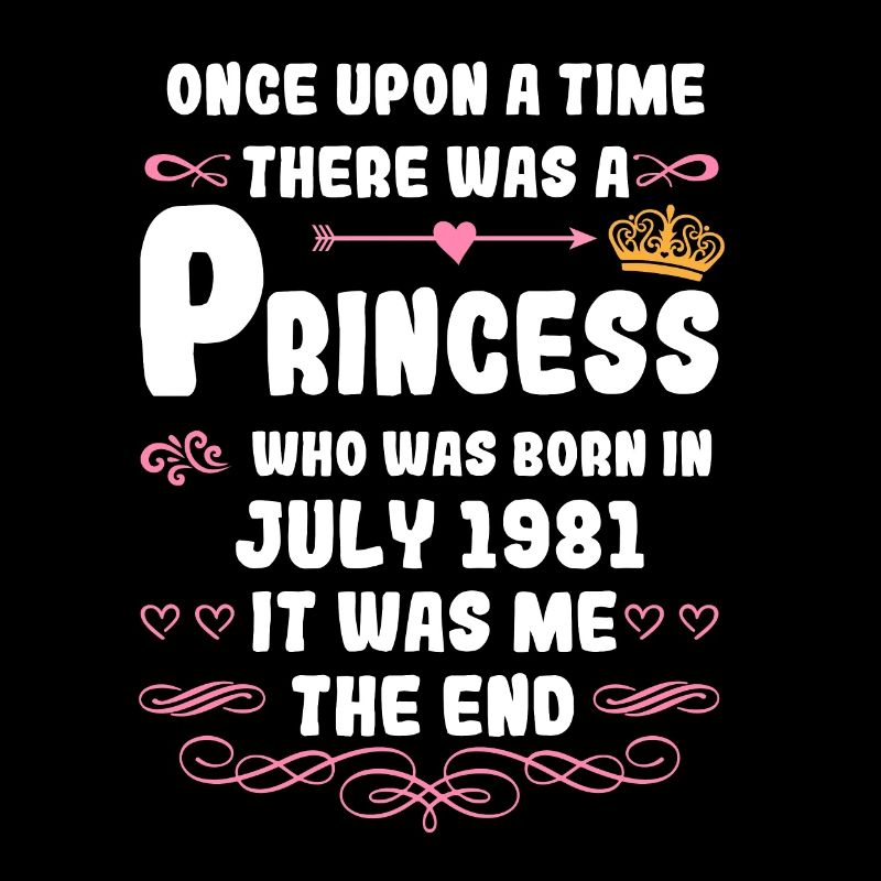 Es war einmal eine Prinzessin. Juli 1981 Geburtsta