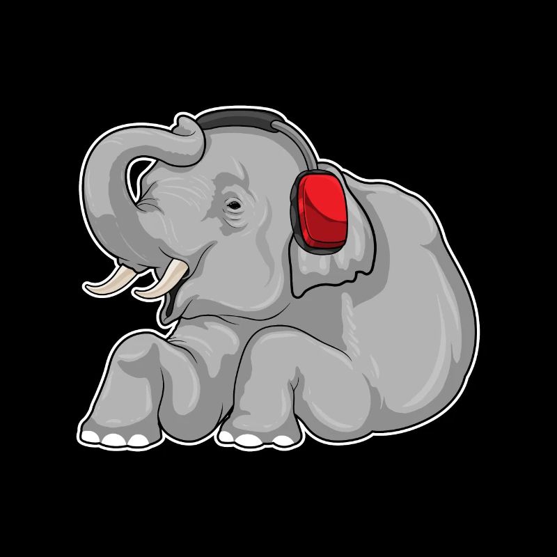 Elefant Musik Kopfhörer