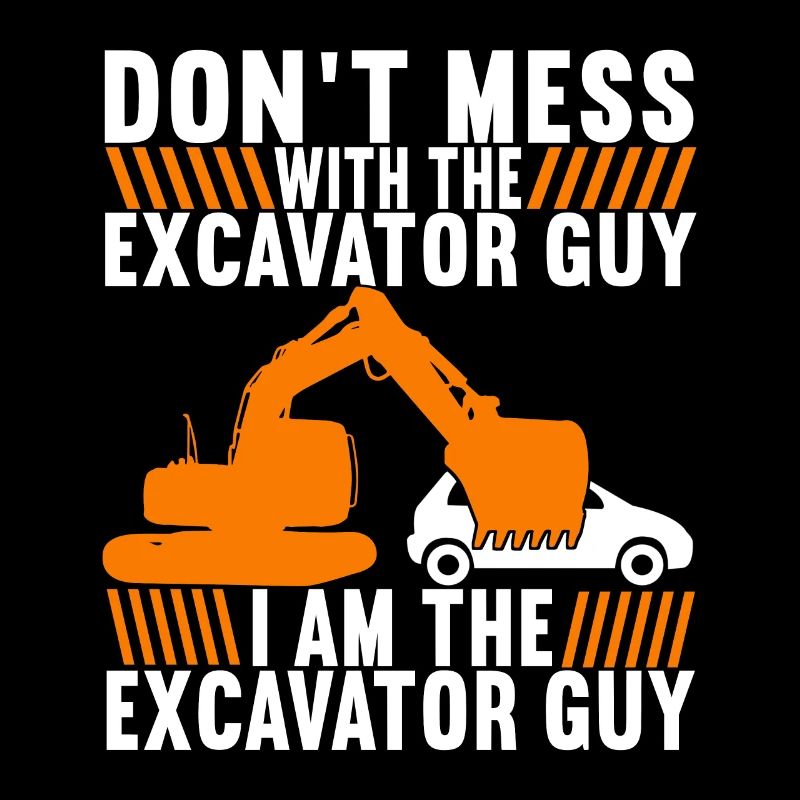 Baustelle Bagger Baggerfahrer