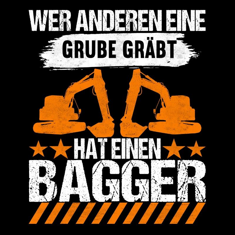 Baustelle Bagger Baggerfahrer