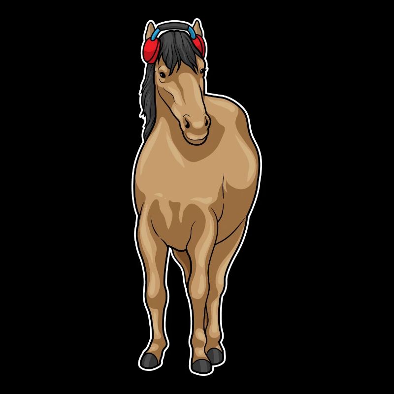 Casque de musique de cheval