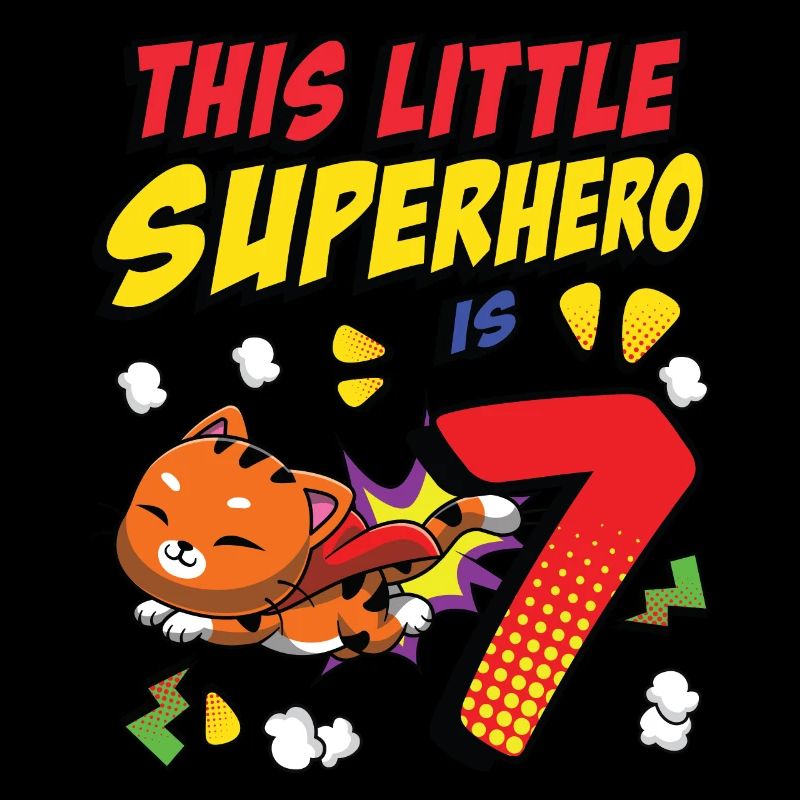 Ce petit super-héros est 7 propriétaire de chat 7.