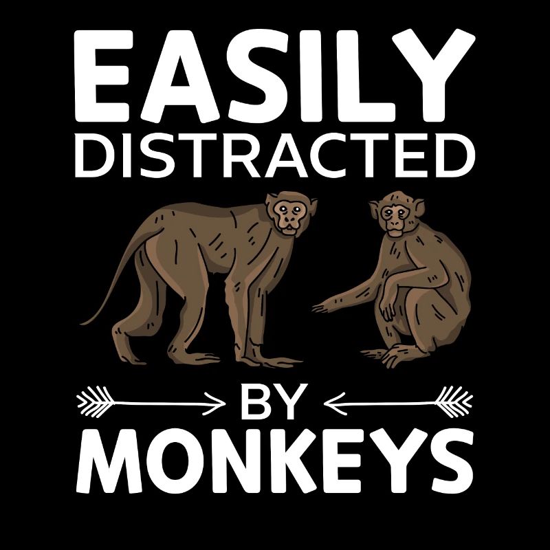 Easily Distracted By Monkeys - Orangutan Monkey Lo