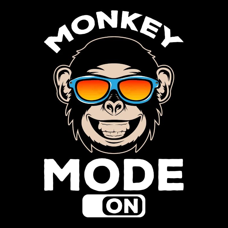 Chimpanzé Orang-outan Monkey Mode On - Drôle de singe