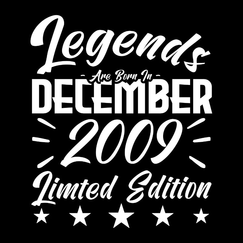 anniversary gift,Legends are born in DECEMBER 2009