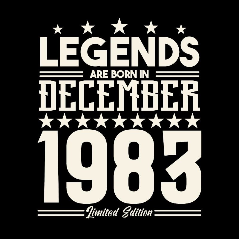 Legenden werden im Dezember 1983 geboren.Geschenkjubiläum