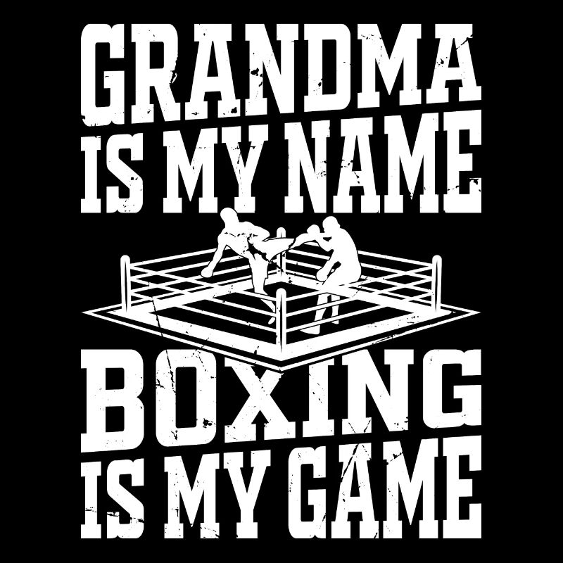 Boxer grand-mère est mon nom La boxe est mon jeu - Boxi