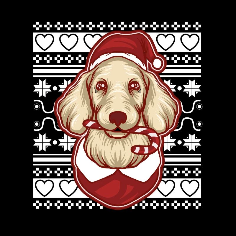 Pull de Noël moche Tshirt Chien de Noël
