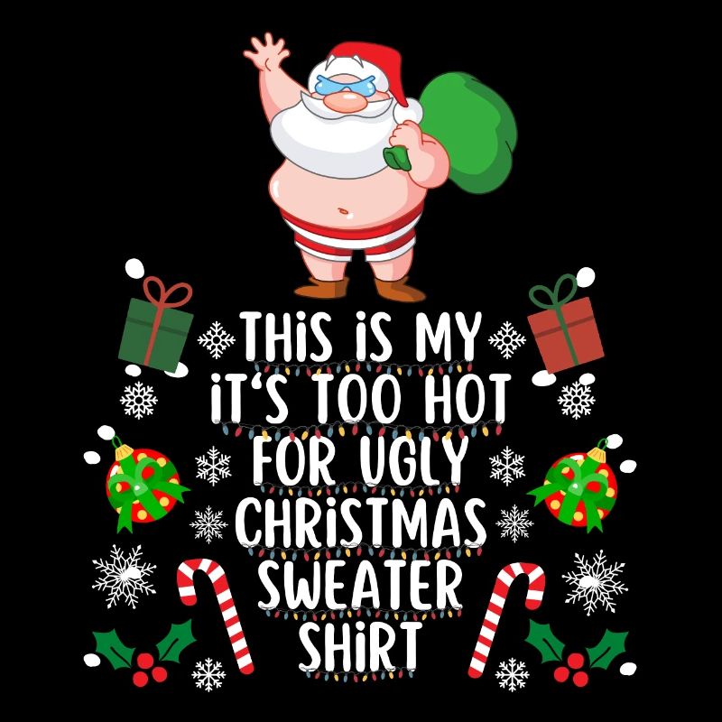 Chemise pull de Noël trop chaude pour moche