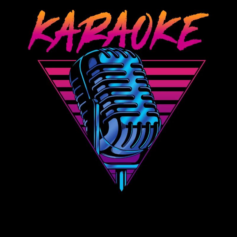 Karaoke Singer Retro 80s 90s