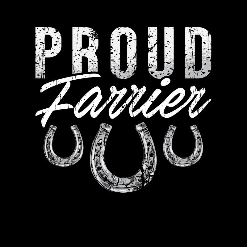 Maréchal-ferrant fier Farrier forgeant Fer à cheval Métallurgie