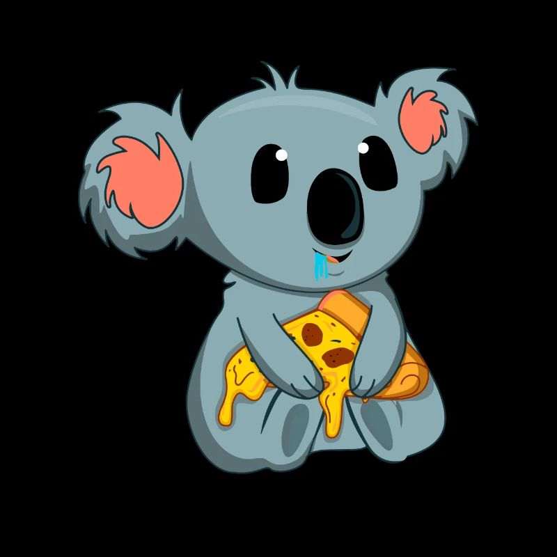 Pizza Eater Koala Lovers Animal Koala Bear