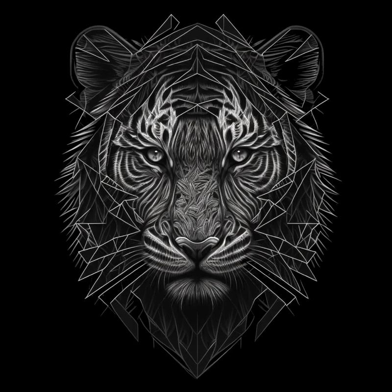 Tiger Kunst Geschenk Geburtstagsgeschenk Tiere