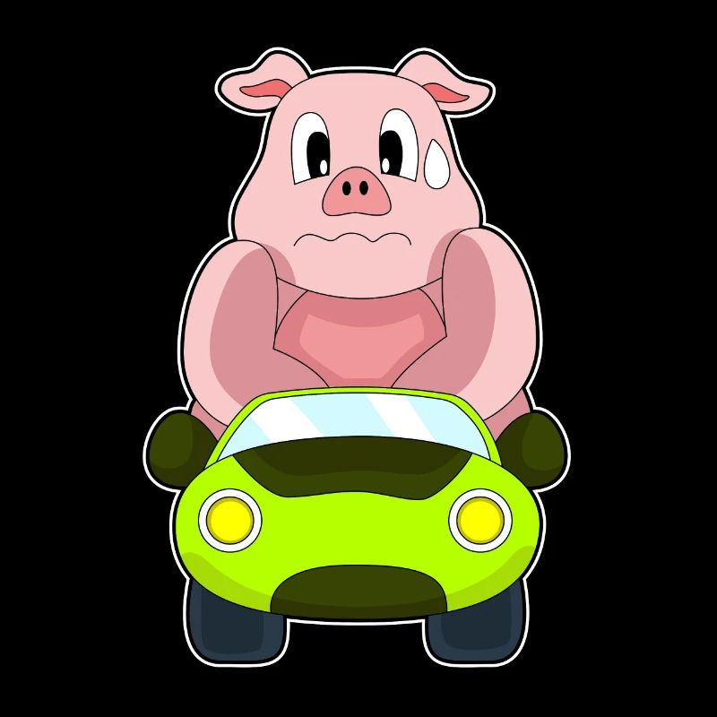 Schwein Auto